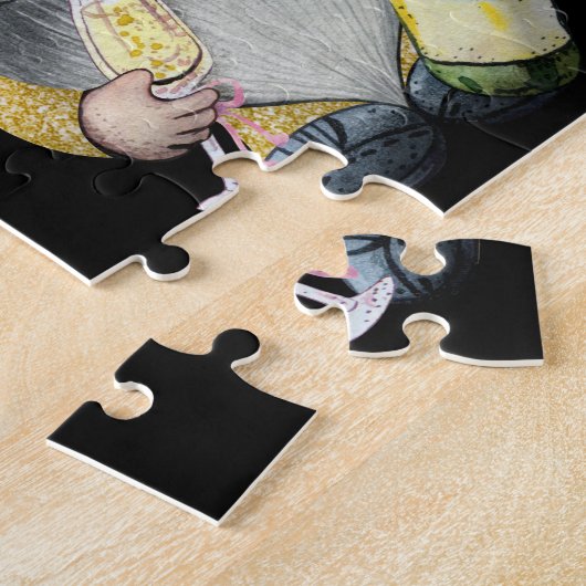 Happy New Year Gnomes Puzzle Legpuzzel (Zijkant)
