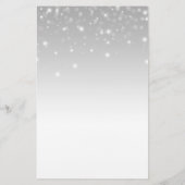 Happy New Year Gold 2026 | Santa Hat and Snowflake Briefpapier (Achterkant)