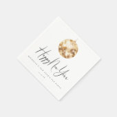 Happy New Year Gold Disco Ball Servet (Hoek)