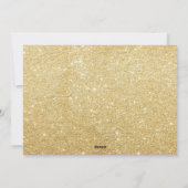 Happy New Year Gold Glitter Kaart (Achterkant)