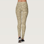Happy New Year Gold Glitter Party Weemens Leggings (Achterkant)