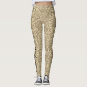 Happy New Year Gold Glitter Party Weemens Leggings (Voorkant)