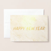 Happy New Year Gold Holiday Kaart (Voorkant met envelop)