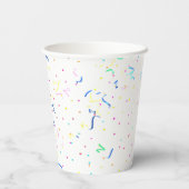 Happy New Year - Gold Text Papieren Bekers (Achterkant)