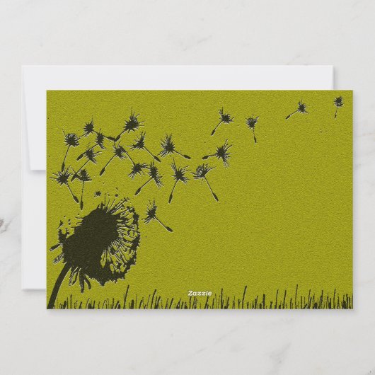 Happy New Year - Gold Wish Kaart (Achterkant)