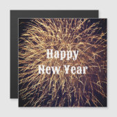 Happy New Year Golden Fireworks Trendy 2023 (Voorkant / Achterkant)