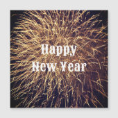 Happy New Year Golden Fireworks Trendy 2023 (Voorkant)