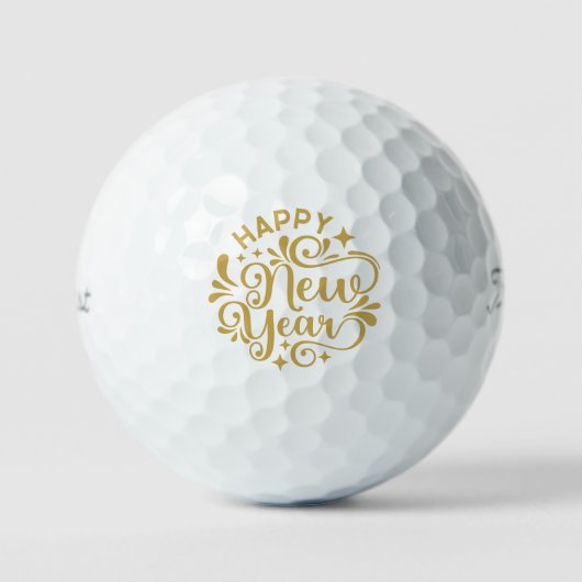 Happy New Year Golfballen (Voorkant)