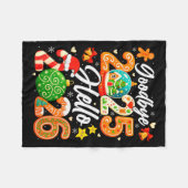 Happy New Year Goodbye 2025 Hello 2026 Christmas G Fleece Deken (Voorkant (Horizontaal))
