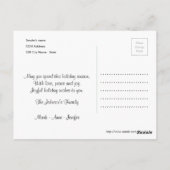 Happy New Year grappige honden met feestelijk pet Briefkaart (Achterkant)