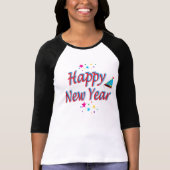 Happy New Year Greatest Party Message T-shirt (Voorkant)
