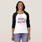 Happy New Year Greatest Party Message T-shirt (Voorkant volledig)