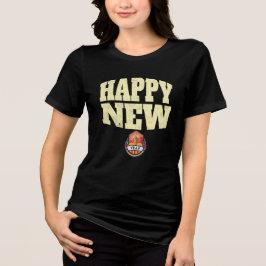 Happy New Year Greeting Design Tri-Blend Shirt