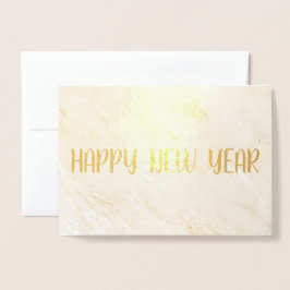 Happy New Year Greetings Card Folie Kaarten
