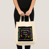 Happy New Year Greetings Grocery Tas (Voorkant (product))