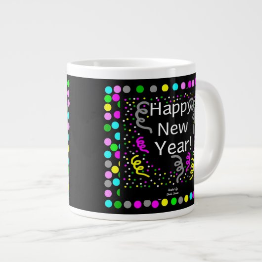 Happy New Year Greetings Jumbo Mok (Voorkant rechts)