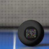 Happy New Year Greetings Ping Pong Ball (Net)