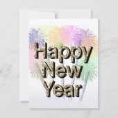 Happy New Year-groetenkaart (Voorkant)