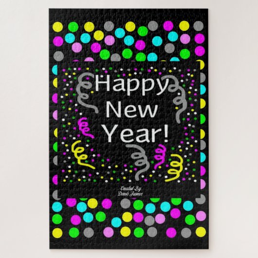 Happy New Year-groetings Puzzle 20 x 30 inch Legpuzzel (Verticaal)