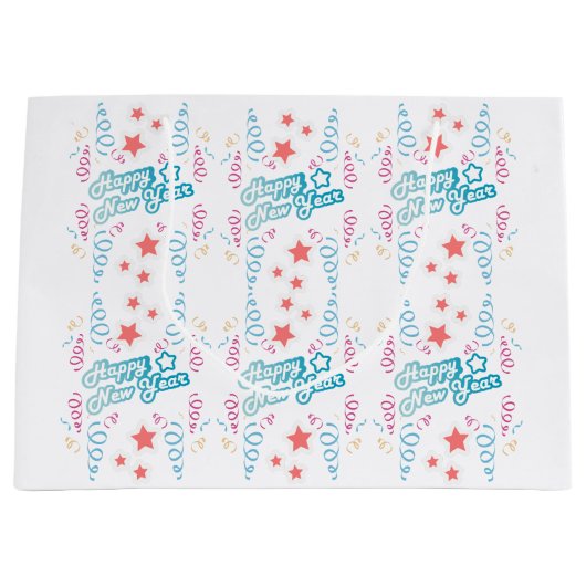 Happy new year groot cadeauzakje (Voorkant)