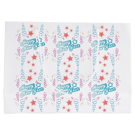 Happy new year groot cadeauzakje (Achterkant)