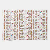 Happy New Year Happy Birthday Keuken Handdoek (Horizontaal)