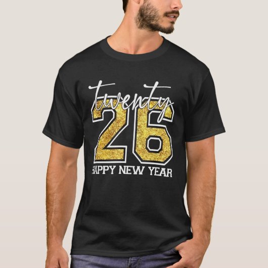 Happy New Year Hello 2026 Family Matching T-shirt (Voorkant)