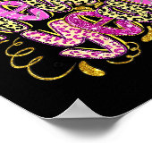 Happy New Year Hello 2026 Retro Leopard Poster (Hoek)