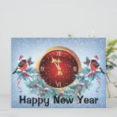 Happy New Year Holiday Card Feestdagenkaart (Staand voorkant)