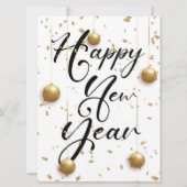 Happy New Year Holiday Card Feestdagenkaart (Voorkant)