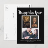 Happy New Year Holiday Foto gepersonaliseerd Briefkaart (Voorkant / Achterkant)