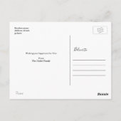 Happy New Year Holiday Foto gepersonaliseerd Briefkaart (Achterkant)