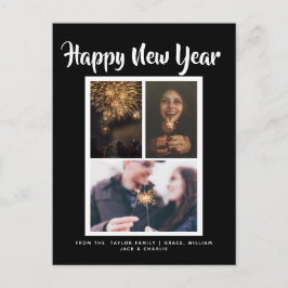 Happy New Year Holiday Foto gepersonaliseerd Briefkaart