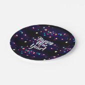 Happy New Year Holiday-lampjes Papieren Bordje (Gekanteld)