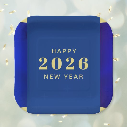 Happy New Year Holiday Papieren Bordje