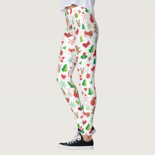 Happy New Year Holiday Trendy kerstversiering Leggings (Links)