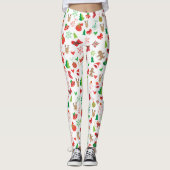 Happy New Year Holiday Trendy kerstversiering Leggings (Voorkant)