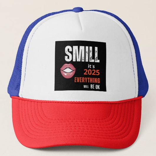 happy new year hope trucker hat trucker pet (Voorkant)