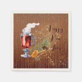 Happy New Year Hot Toddy en Specices Servet (Voorkant)