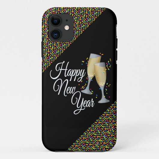 Happy New Year I Champagne Glasses Case-Mate iPhone Case (Achterkant)