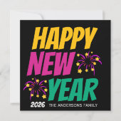 Happy New Year  Kaart (Voorkant)