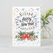 Happy new year kaart (Staand voorkant)