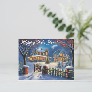Happy New Year-kaart Briefkaart