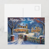Happy New Year-kaart Briefkaart (Voorkant / Achterkant)