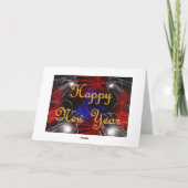 Happy New Year-kaart Feestdagen Kaart (Achterkant)