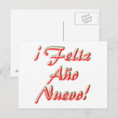 Happy New Year-kaart Feestdagenkaart (Voorkant / Achterkant)