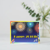 Happy New Year-kaart Feestdagenkaart (Staand voorkant)