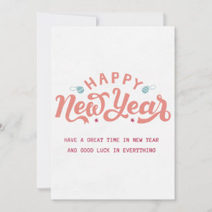 Happy New Year-kaart Kaart
