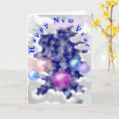 Happy New Year Kaart voor u (Gele Bloem)