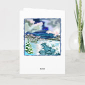 Happy New Year Kaart Winter Landscape (Achterkant)